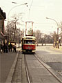 Vůz T2 č. 133 na náměstí Odborářů v letech 1984-86, foto: J. Kvasil