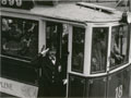 Křižíkova osmnáctka při oslavách 60. let tramvají v čercnu 1959