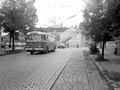 9Tr �. 305 s manipula�n� tramvajovou tart� do d�len v Cukrovarsk� ulici 19. 8. 1991
