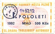 Plnocenná pololetní - I. pol./1992