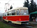 Mikulášská tramvaj v obratišti Mozartova 2. 12. 2012