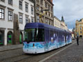 Vario LF 2/2 IN č. 362 jako Vánoční tramvaj 9. 12. 2018