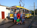 Bývalá plzeňská tramvaj T3M v ukrajinském městě Mykolajiv