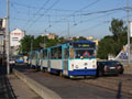 T6B5 na mostě nedaleko depa č. 5 míří směr Jugla 
9. 6. 2009