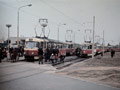 Vůz č. 115 při poslední jízdě vozů T1 v Plzni na Košutce 4. 4. 1987
Foto: M. Režný