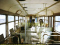 Interiér plánovaného historického Vůz T2 č. 139 ve vozovně Slovany 
27. 8. 1993 Foto: M. Babický - Citytrans