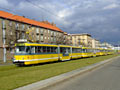 Vozy K3R-NT č. 311, 312, 313, 314 na Slovanské aleji 4. 3. 2007