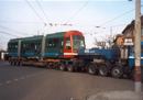 P�evoz tramvaje 10T0 (Astry pro Portland) do vozovny Slovany