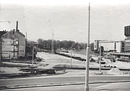 Provizorní trať jdoucí přes staveniště v Sirkové ulici 17. 5. 1992 
Foto:  M. Lindner