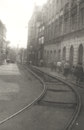 Pohled na provizorní kolejiště v Dřevěné ulici v květnu 1990.
Foto: J. Hertl
