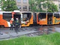 Vyhořelá tramvaj KT8D5-RN2P č. 297 na náměstí Míru 11. 5. 2009, foto: D. Jelínek