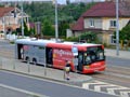 Solaris č. 482 v zastávce Slovanské údolí. I když přes obludné reklamy není do vozů vidět, dle stojích lidí ve dveřích a vedle řidiče je poznat, že autobus je narvaný.
 15. 7. 2008