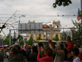 Zastaven� tramvaje p�i pr�jezdu vojensk� techniky p�es sady P�tat�ic�tn�k� 2. 5. 2010