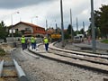 Rekonstrukce kolejiště v oblouku nad Družbou - zakrývání trati 13. 8. 2011