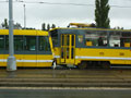 Nehoda tramvají na Karlovarské třídě 18. 9. 2013