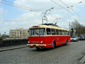 Historický trolejbus Škoda 9Tr č. 323 - Wilsonův most 4. 5. 2013