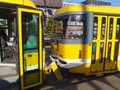 Nehoda tramvaj� u n�dra�� (souprava 360+343 narazila do soupravy 326+198) 30. 8. 2015