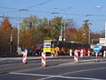 Oprava p�ejezd� TT na k�i�ovatce Karlovarsk� - Lidick� 31. 10. 2015