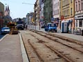 Rekonstrukce tramvajov� trati v zast�vce U Pr�ce 22. 8. 2015