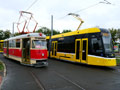 T1 č. 121 při objednané jízdě při předvolební kampani 13. 9. 2026