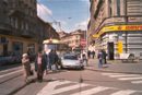 Klatovsk� gumokol�k zasahuje do pr�jezdn�ho profilu tramvaje