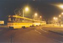 Odstaven� vozy 260+261 a 101+102 na kone�n� v Bolevci v noci z 18. na 19. 8. 2001 (tzv. vozovna Bolevec :-) )