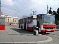 Karosa č. 385 na konečné Slovany - náměstí Milady Horákové při výluce dne 10. 4. 2004
Foto: Pavel2