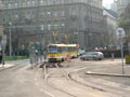 Souprava T3M 223+224 přijíždí Zbrojnickou ulicí ke Zvonu 18. 4. 2005